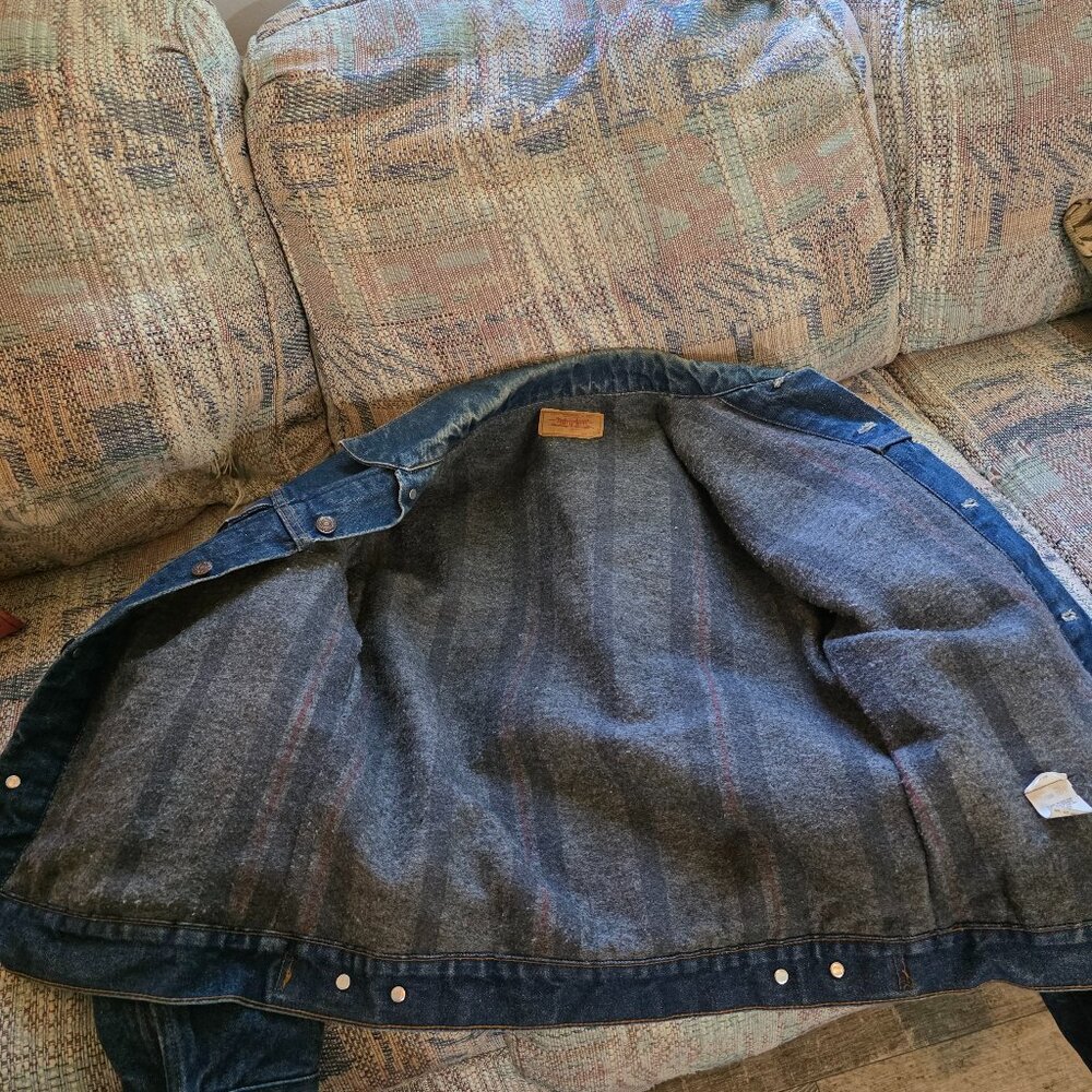 Levi's blanket lined denim jacket men's - Picture 1 of 5